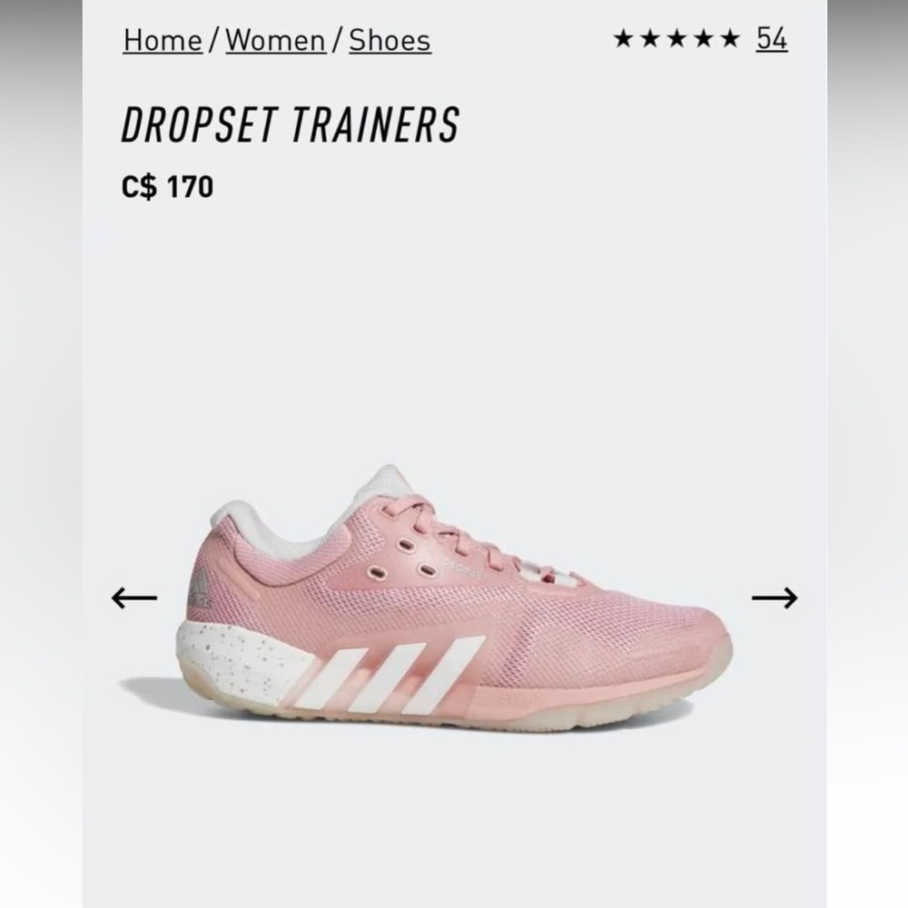Womens Adidas Dropset Trainers Workout Shoe